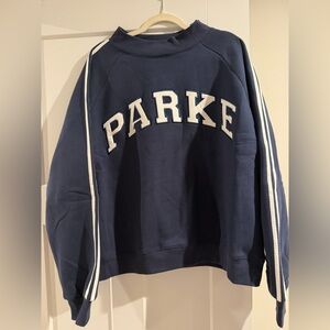 Sold out! Parke L/XL sport stripe mock neck